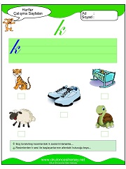 K Sesi Çalışma Sayfaları